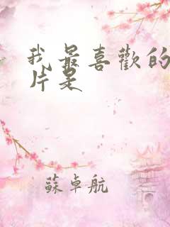 我最喜欢的动画片是