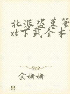 北派盗墓笔记txt下载全本下载