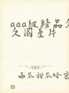 aaa级精品久久国产片