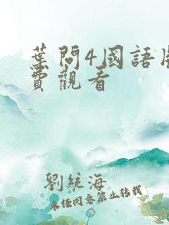 叶问4国语版免费观看