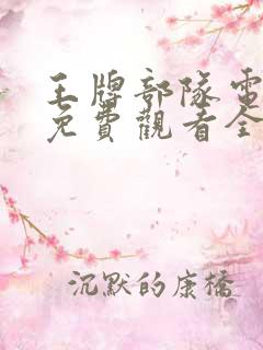 王牌部队电视剧免费观看全集高清