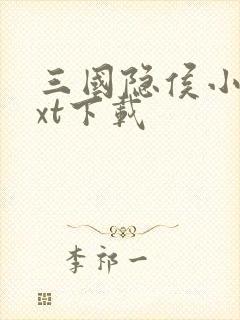 三国隐侯小说txt下载