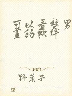 可以看双男主漫画的软件