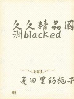 久久精品国产亚洲blacked