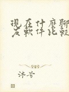 现在什么聊天交友软件比较火