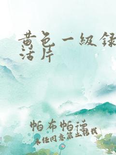 黄色一级录像生活片