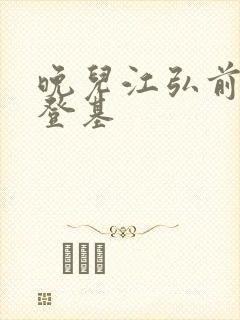 晚儿江弘前夫哥登基