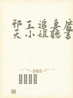 邪王追妻废材逆天小姐听书