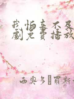 我怕来不及电视剧免费播放