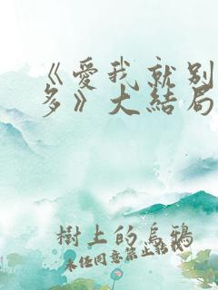 《爱我就别想太多》大结局