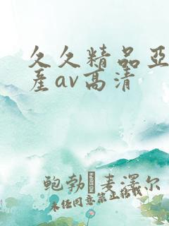 久久精品亚洲国产av高清