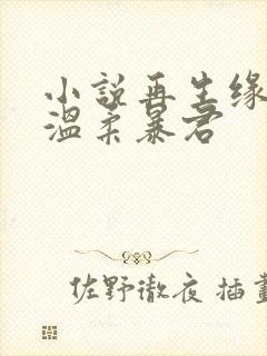 小说再生缘我的温柔暴君