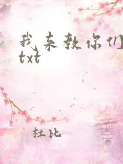 我来教你们修仙txt