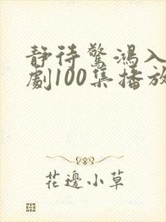 静待惊鸿入瓮短剧100集播放