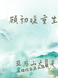 顾初暖重生小说