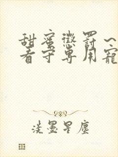 甜蜜惩罚～我是看守专用宠