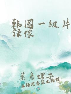 韩国一级片黄色录像