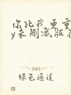 你比我更重要by未删减版在线阅读