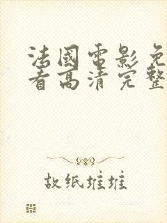 法国电影免费观看高清完整版