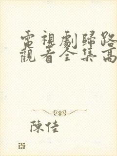 电视剧归路免费观看全集高清版