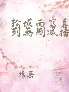 松坂南写真集系列无删减播放