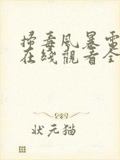 扫毒风暴电视剧在线观看全集免费