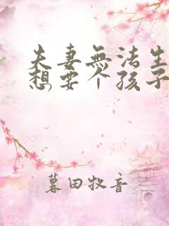 夫妻无法生育,想要个孩子怎么办