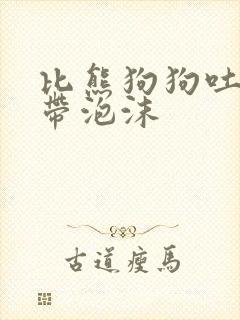 比熊狗狗吐黄水带泡沫