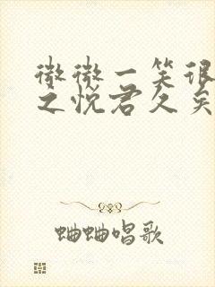 微微一笑很倾城之悦君久矣