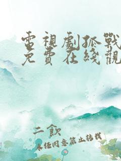 电视剧孤战迷城免费在线观看