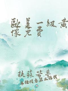 欧美一级黄色录像免费