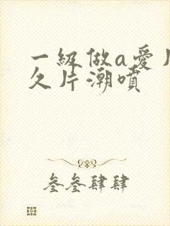 一级做a爱片久久片潮喷