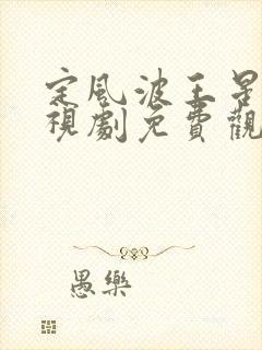 定风波王星越电视剧免费观看全集高清