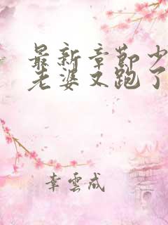 最新章节少帅你老婆又跑了