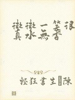 微微一笑很倾城真水无香