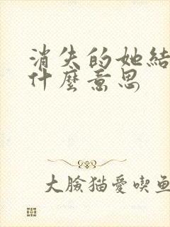 消失的她结局是什么意思