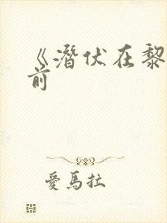 《潜伏在黎明之前