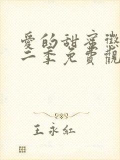 爱的甜蜜惩罚第二季免费观看动漫全集