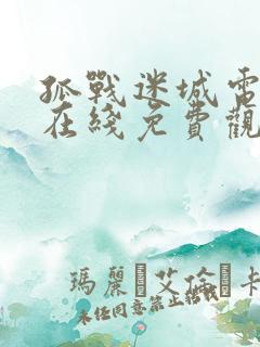 孤战迷城电视剧在线免费观看