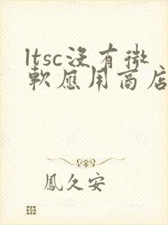 ltsc没有微软应用商店