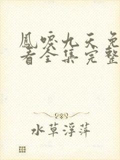 凤唳九天免费观看全集完整版西瓜