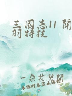 三国志11 关羽特技