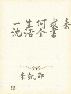 一生何求秦菲雪沈浩全书