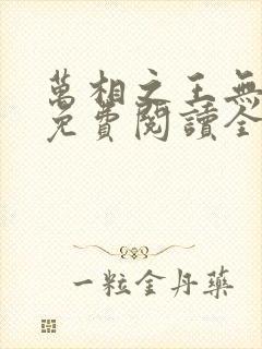 万相之王无弹窗免费阅读全文