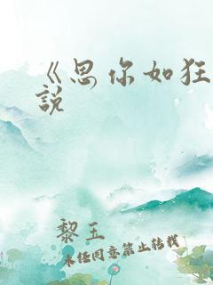 《思你如狂》小说