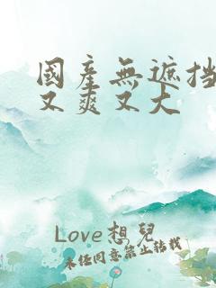 国产无遮挡又黄又爽又大