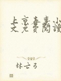 上京春事小说全文免费阅读