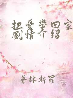 把爱带回家分集剧情介绍