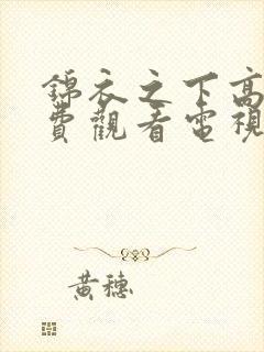 锦衣之下高清免费观看电视剧