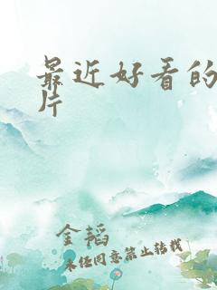 最近好看的谍战片